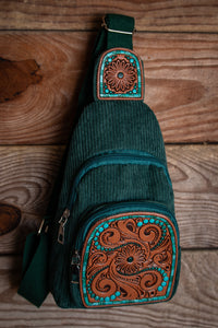 Teal mini backpack