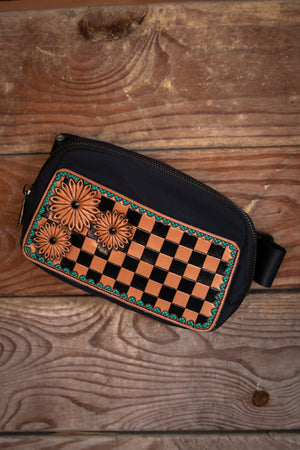 Daisy checkered belt bag