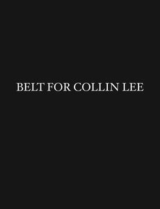 Collin Lee belt