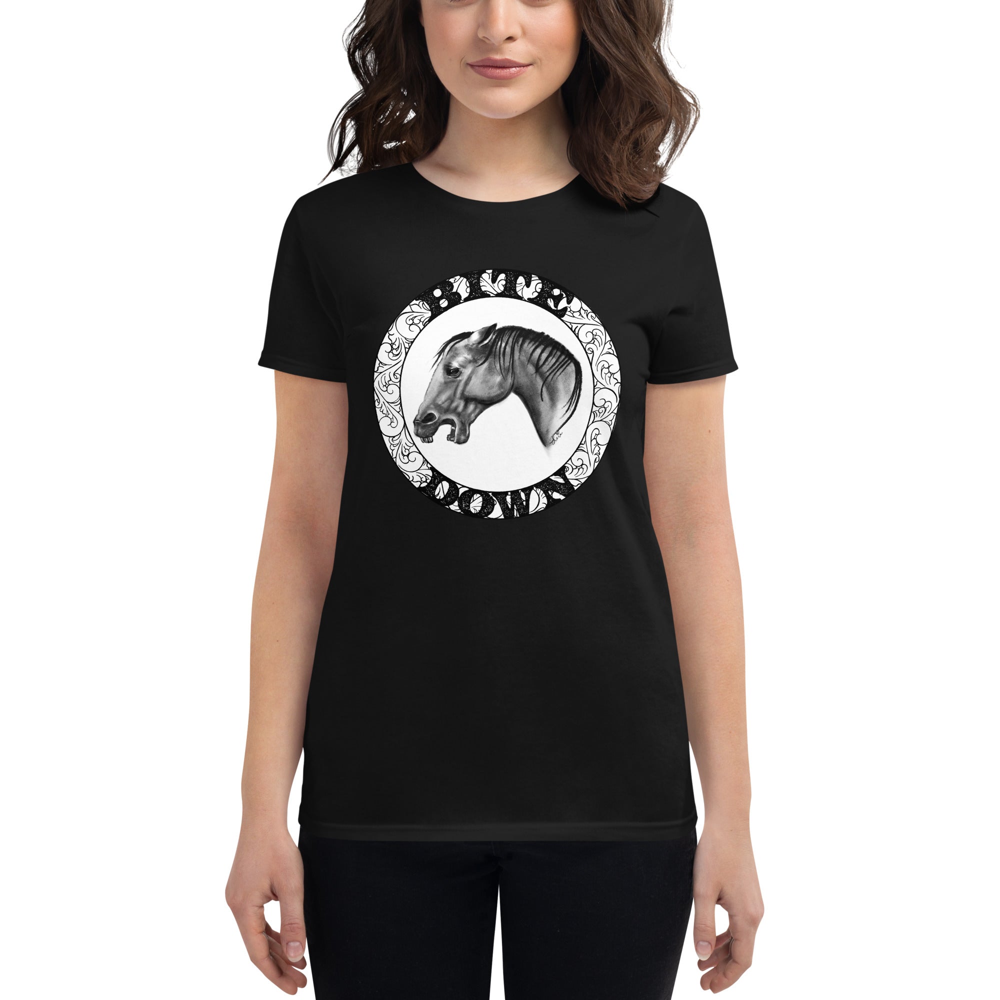 Women's Ladyship short sleeve bite down t-shirt